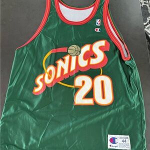Vintage 90s Seattle SuperSonics Jersey